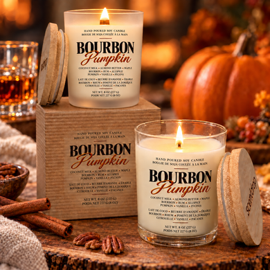 Bourbon Pumpkin Soy Candle | New Fall Candle | ScentDrop Canada
