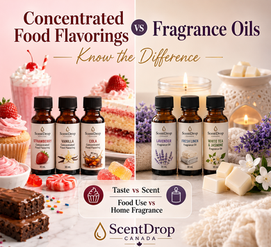 Concentrated Food Flavorings vs Fragrance Oils | ScentDrop Canada