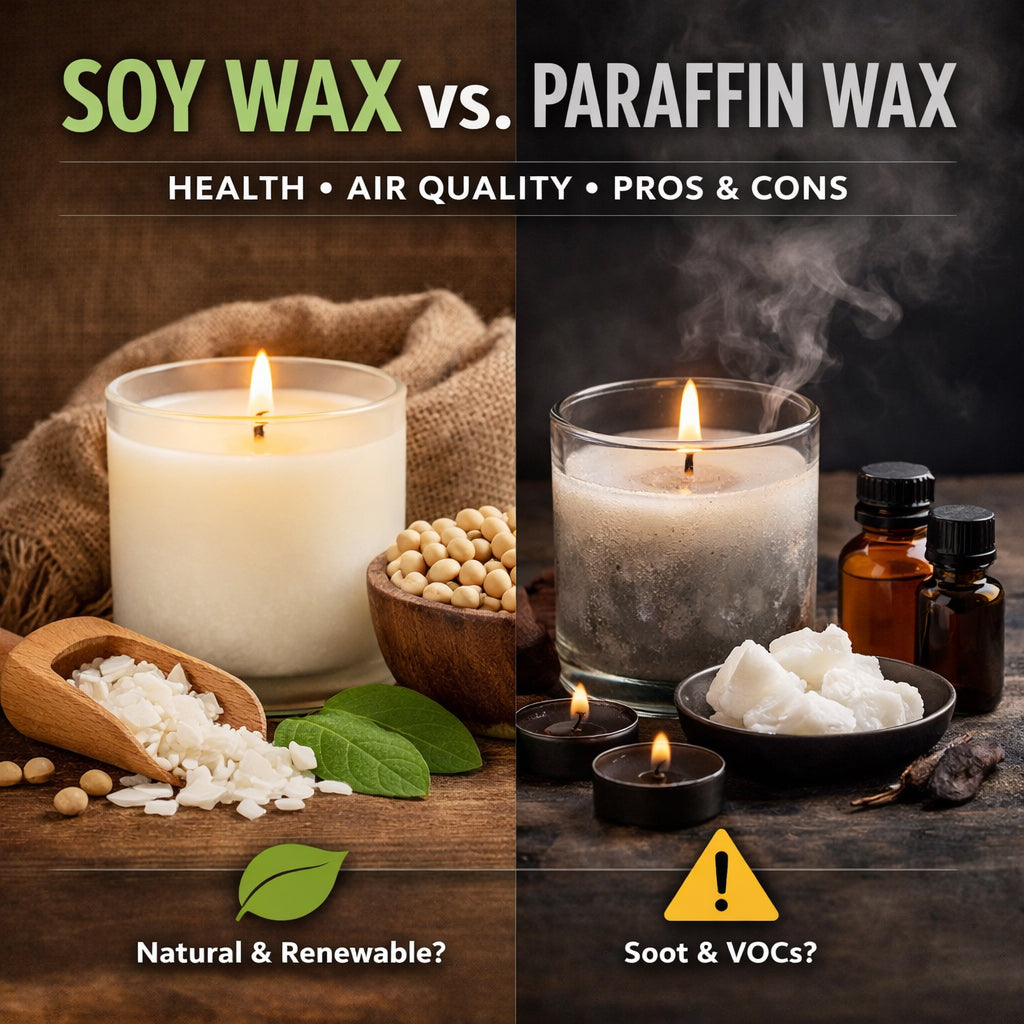 Soy Wax vs Paraffin: Health, Air Quality & Pros/Cons – ScentDrop Canada