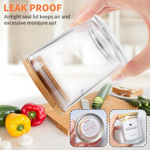 Clear Candle Vessel - 10oz