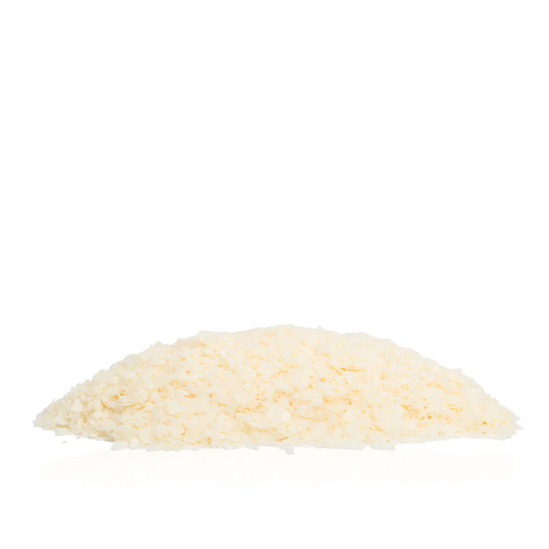 Pile of shredded cheese on a white background