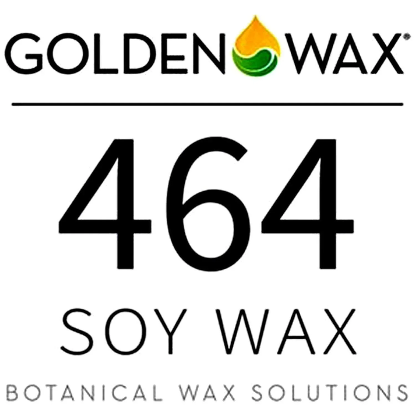 Golden Wax 464 Soy Wax label with brand logo on a white background