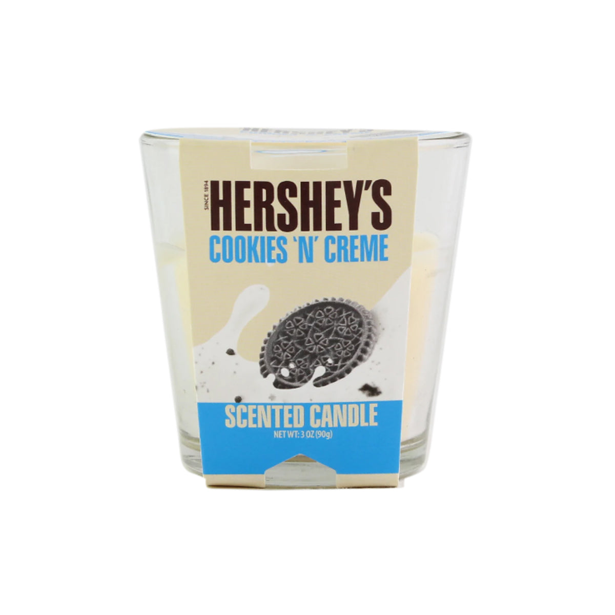 Hershey's Cookies 'N' Creme scented candle on a white background 3oz.