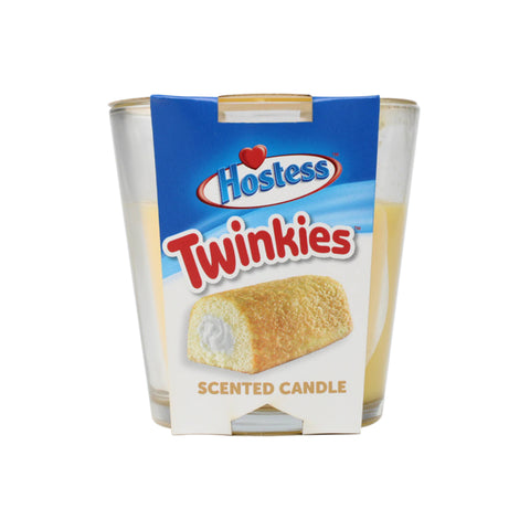 Hostess Twinkies scented candle packaging on a white background 3oz.