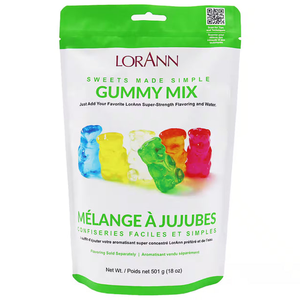 LorAnn Gummy Mix packaging with colorful gummy bears on a white background 18oz.
