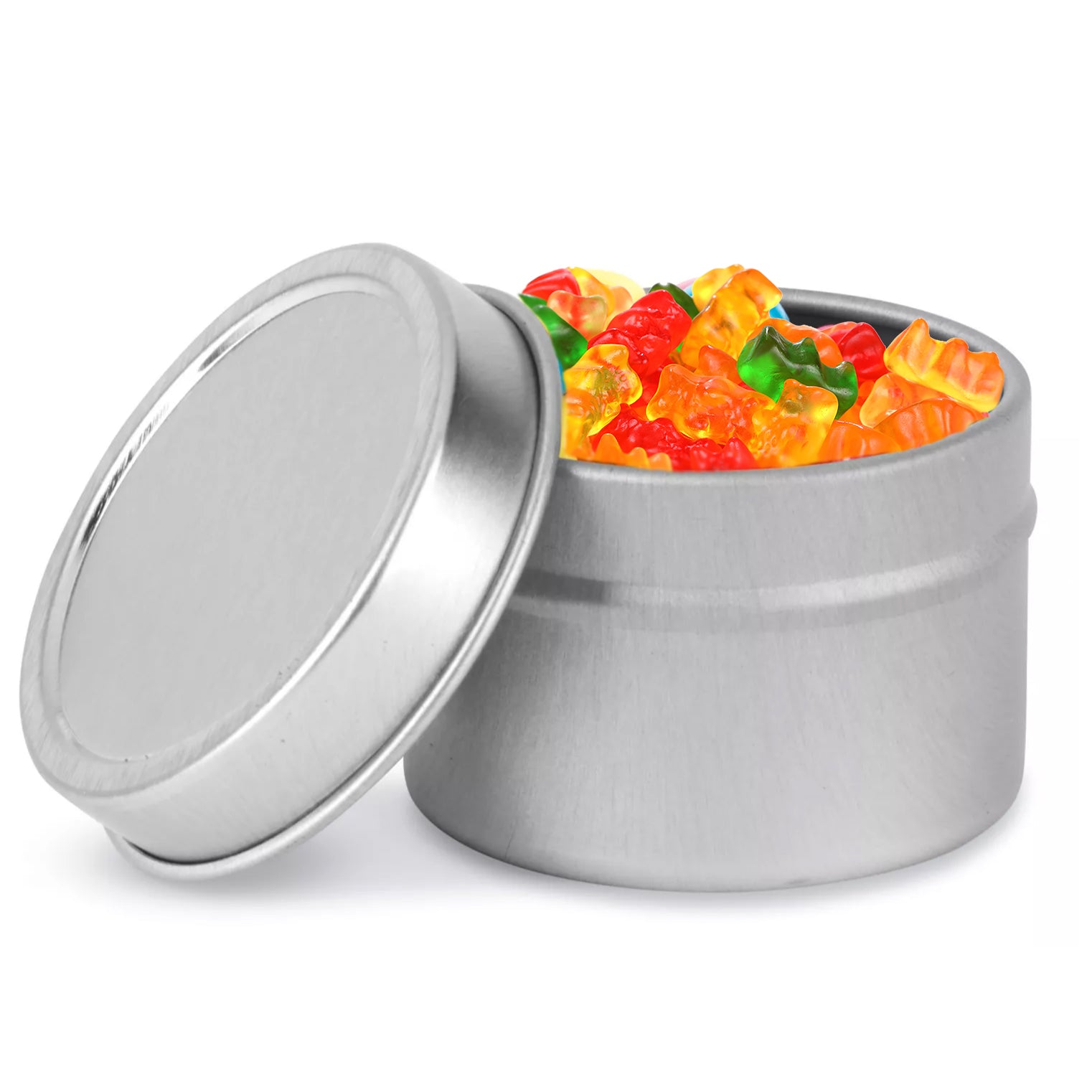 Metal Tin 1 oz with gummy candy filled