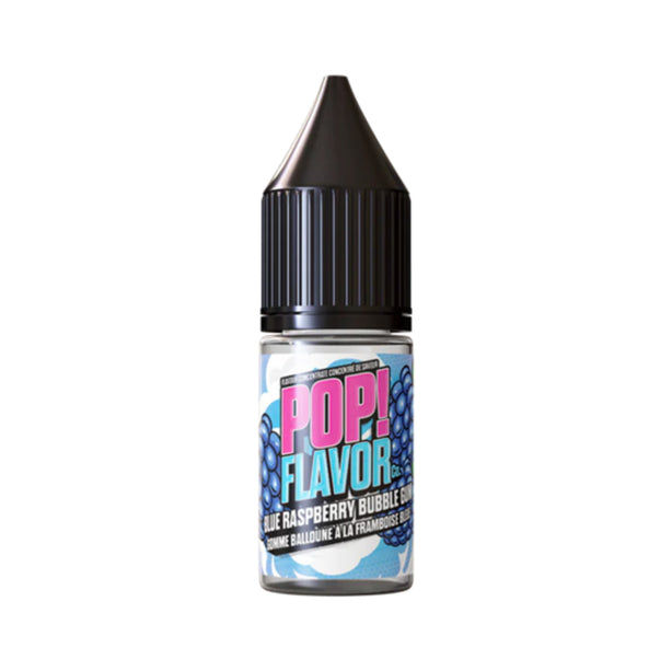 POP Flavor Co blue raspberry bubble gum on a white background.