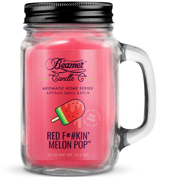 Beamer Candle Company - Red F*#KIN' Melon Pop Scented Candle